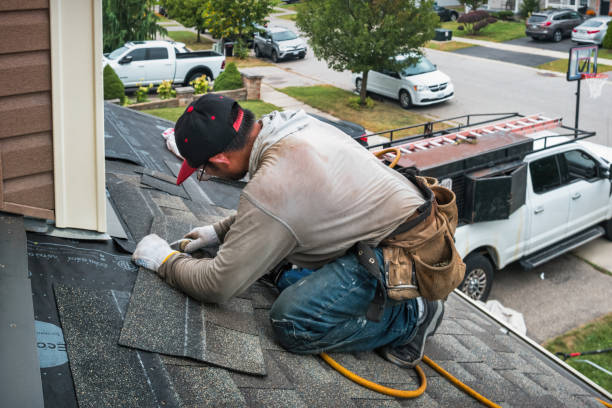 Professional Roofing technician working in Villas, NJ